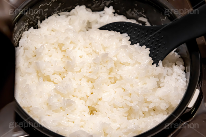 炊き立てのごはん,炊き,米,白米,ご飯,お米,ごはん,和食,日本食,日本料理,白飯,炊飯,ジャー,炊飯器,しゃもじ,rice,japan