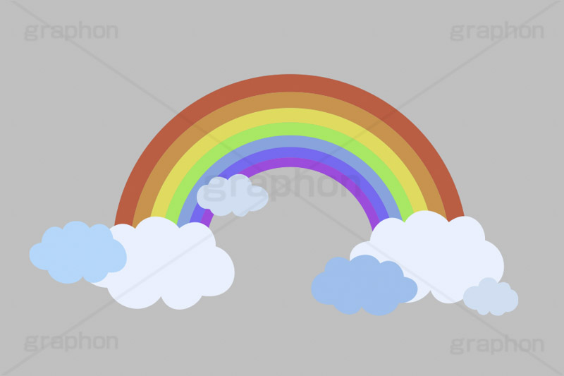 虹,雲,曇り,雨雲,レインボー,雨上がり,晴れ,天気,お天気,天候,空,天気予報,マーク,挿絵,挿し絵,mark,weather,rainbow