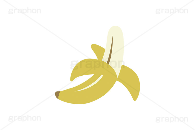 剥かれたバナナ,皮,一本,1本,バナナ,フルーツ,果実,果物,デザート,挿絵,挿し絵,fruit,autumn,banana