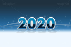 2020年号デザイン(ブルー),西暦,年号,年賀状,お正月,記事,ニュース,きらきら,キラキラ,デザイン,イメージ,反射,news,design,2020,ブルー,青,event,イベント,行事,風習,message,text,メッセージ