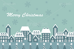 クリスマスタウン,クリスマス,メリークリスマス,背景,冬,雪,町,ツリー,結晶,雪の結晶,星,家,雪国,CHRISTMAS,snow,tree