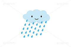 風雨さん,雨雲,雲,曇り,雨,天気,お天気,天候,空,天気予報,マーク,キャラクター,イラスト,ポップ,可愛い,かわいい,カワイイ,挿絵,挿し絵,日常キャラクターズ,character,illustration,mark,weather,rain