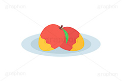 マンゴー,トロピカルフルーツ,フルーツ,果実,果物,デザート,皿,挿絵,挿し絵,fruit,autumn,mango