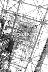 東京タワー見上げ,モノクロ,白黒,しろくろ,モノクローム,単色画,単彩画,単色