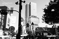 渋谷ヒカリエ(モノクロ),モノクロ,白黒,しろくろ,モノクローム,単色画,単彩画,単色