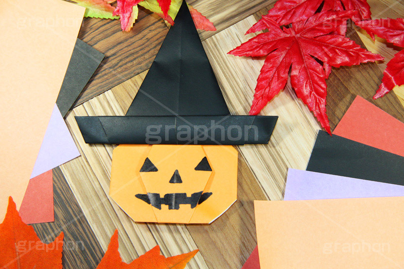 折り紙でハロウィン グラフォン無料素材