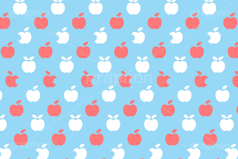 アップル柄-シンプルシリーズ,アップル,りんご,林檎,リンゴ,果物,木の実,モノグラム,柄,がら,シンプル,テクスチャ,テクスチャ―,apple,texture,模様,もよう,パターン,マテリアル,pattern,texture,material,monogram