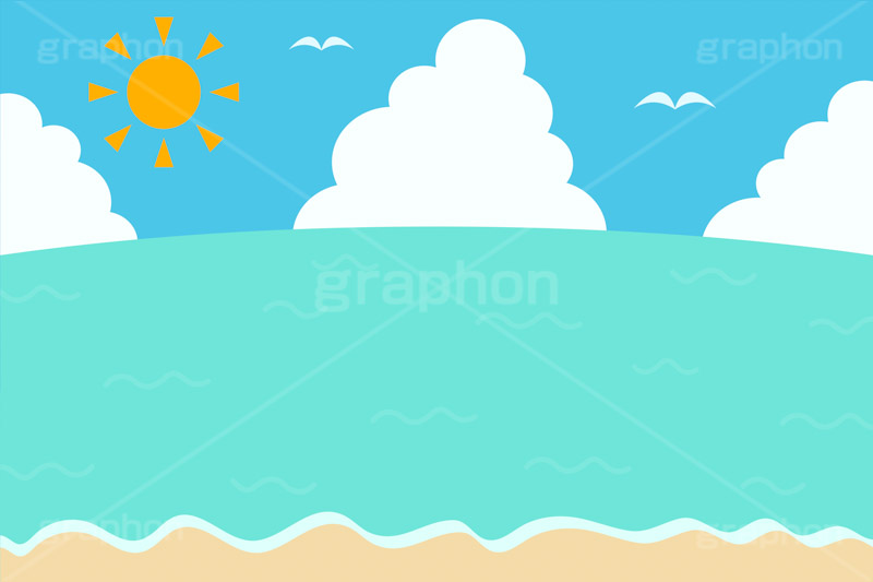 夏の海 グラフォン無料素材