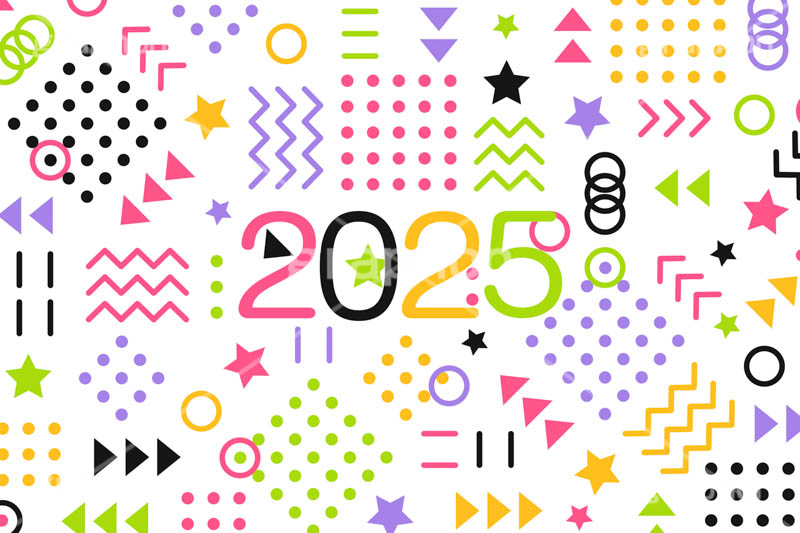 2025年号デザイン,ポップ柄,ポップ背景,西暦,年号,年賀状,お正月,正月,記事,ニュース,ポップ,デザイン,イメージ,イベント,行事,風習,メッセージ,かわいい,カワイイ,可愛い,POP,news,design,event,message,text,2025