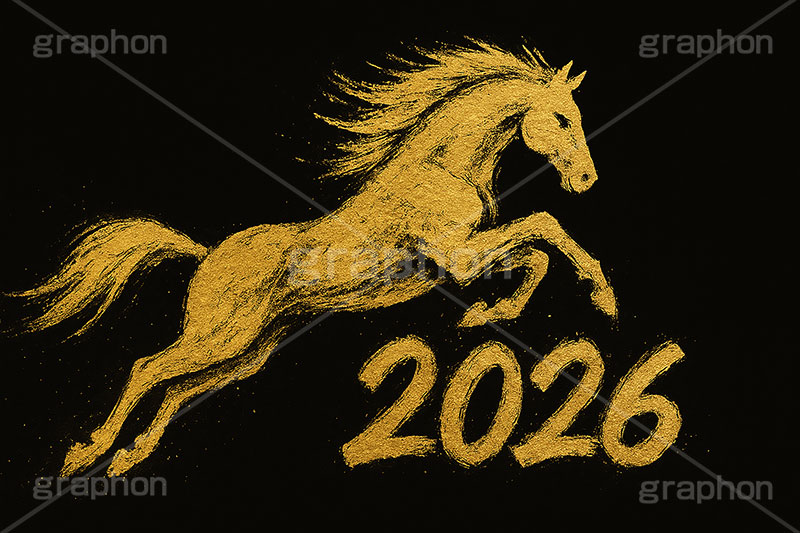 馬イラスト(金粉),金粉,金箔,馬イラスト,午,馬,うま,ウマ,午年,干支,正月,お正月,年賀状,2026午年,2026,午年年賀状,新年,かっこいい,クール,ニューイヤー,アニバーサリー,イラスト,illustration,japan,horse,cool