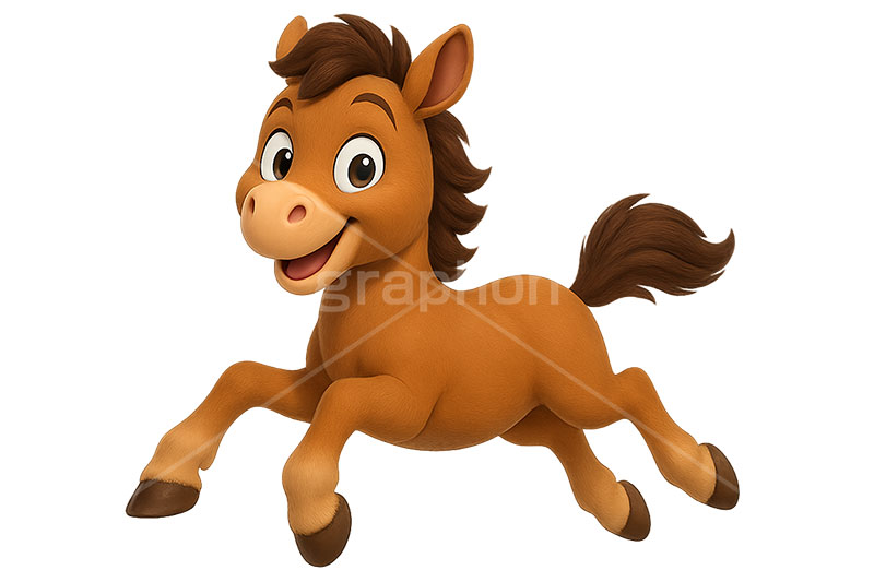 3D馬キャラクター,3D,馬キャラクター,馬イラスト,午,馬,うま,ウマ,かわいい,カワイイ,可愛い,キャラクター,午年,干支,正月,お正月,年賀状,2026午年,午年年賀状,新年,ニューイヤー,アニバーサリー,イラスト,illustration,japan,horse,cute,character,animation