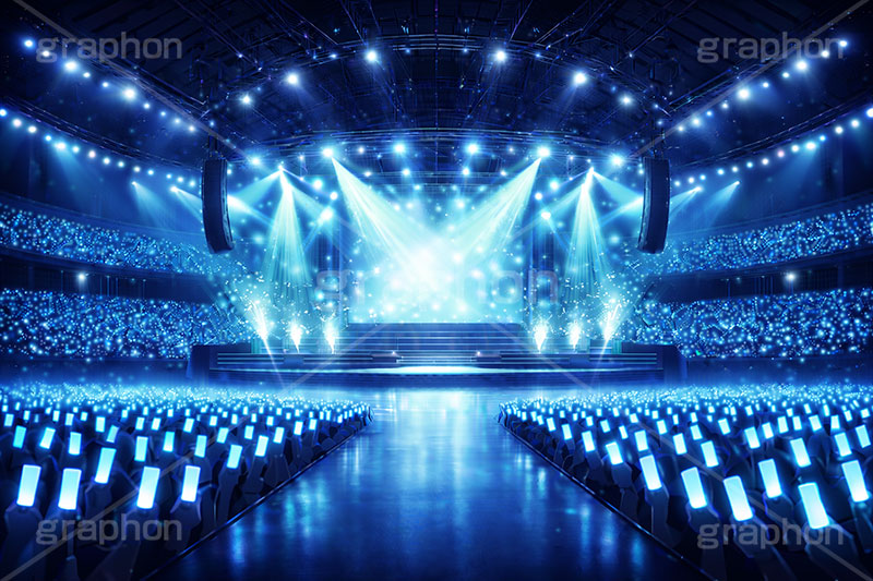 ライブステージ,ステージ,推し,推し活,舞台,ライブ,ライヴ,コンサート,アイドル,シアター,ホール,サイリウム,ペンライト,メンバーカラー,背景,照明,音楽,主役,ミュージック,ライト,スポットライト,イラスト,illustration,light,frame,hall,theater,live,stage,music