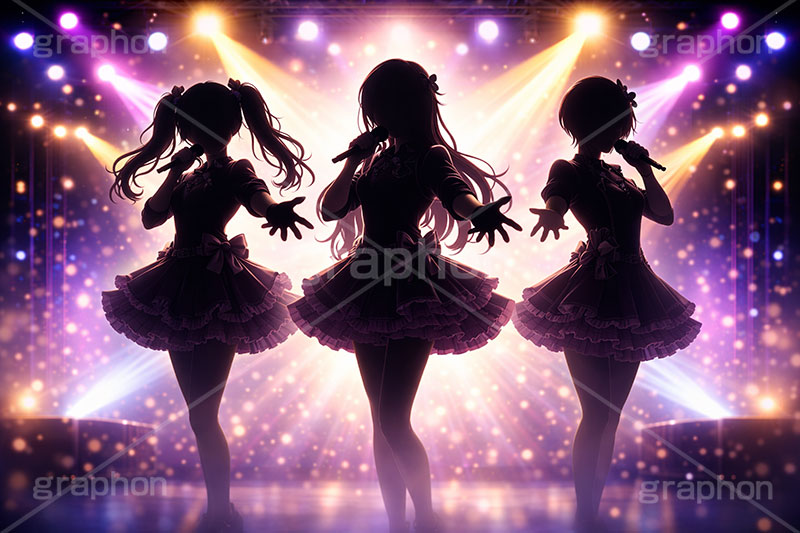 アイドル,かわいい,カワイイ,可愛い,ライブステージ,ステージ,推し,推し活,舞台,ライブ,ライヴ,コンサート,シアター,ホール,背景,照明,音楽,主役,ミュージック,ライト,スポットライト,イラスト,illustration,light,frame,hall,theater,live,stage,music