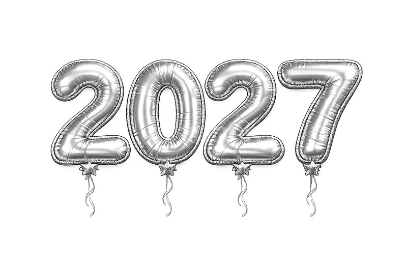 2027(バルーン),年号,西暦,バルーン,風船,パーティー,パーティ,飾り,装飾,デコレーション,年賀状,お正月,正月,年明け,新年,ニューイヤー,アニバーサリー,イベント,行事,ポップ,メッセージ,テキスト,message,text,POP,event,anniversary,balloon,2027