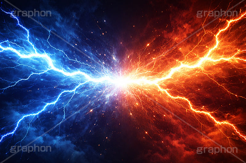 VS稲妻,VS,稲妻,雷,バーサス,バトル,サンダー,格闘,戦い,争い,戦闘,勝利,勝敗,結果,バチバチ,ビリビリ,クール,かっこいい,痺れ,背景,battle,thunder,cool