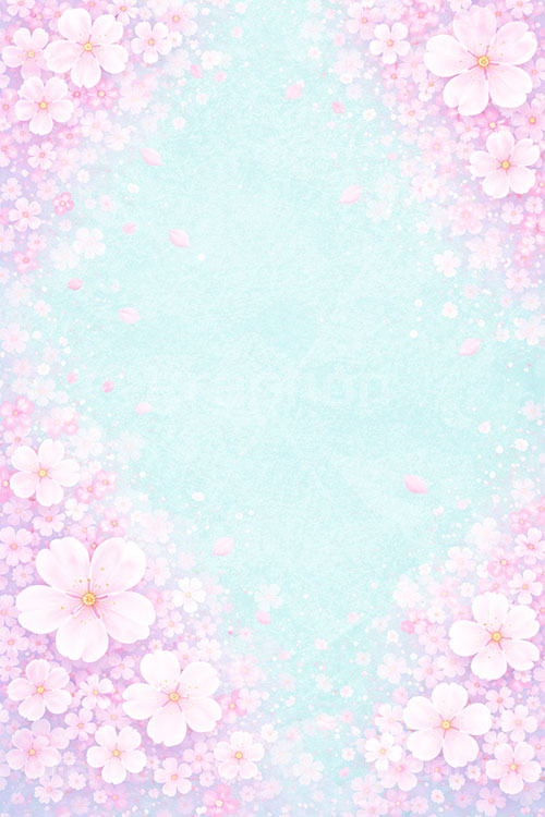 桜フレーム,桜,さくら,サクラ,花見,ブロッサム,春,花,花びら,花弁,背景,枠,フレーム,水彩,スケッチ,イラスト,blossom,spring,flower,frame,AI生成素材