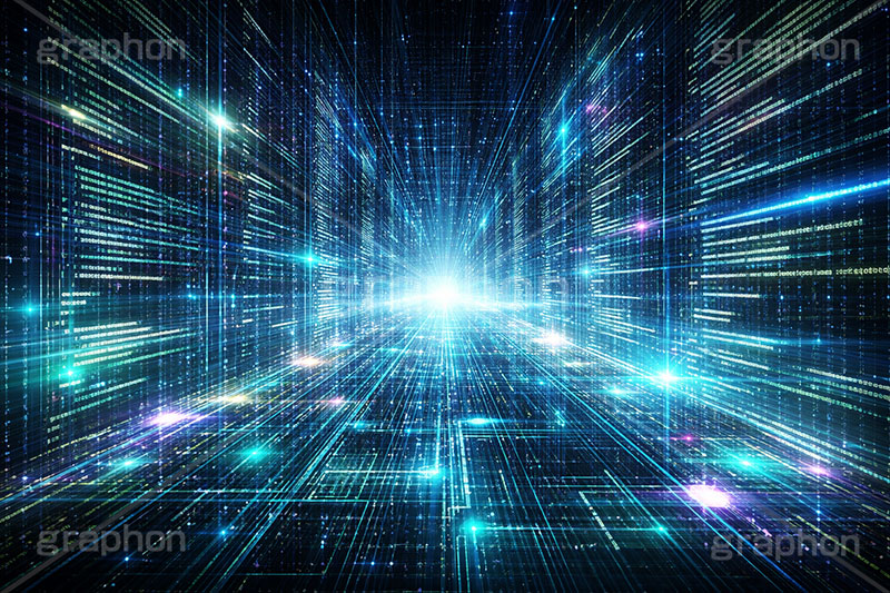 電脳世界,マトリックス,コード,データ,サイバー,パソコン,入力,基盤,行列,数式,数字,デジタル,イメージ,クール,かっこいい,cool,cyber,data,matrix,digital,IT,image,PC,AI生成素材