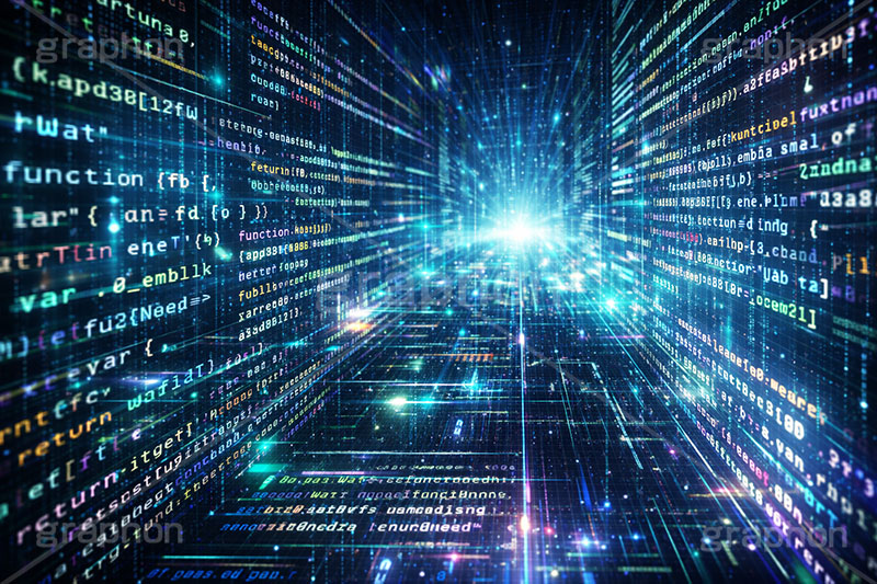 電脳世界,マトリックス,コード,データ,サイバー,パソコン,入力,基盤,行列,数式,数字,デジタル,イメージ,クール,かっこいい,cool,cyber,data,matrix,digital,IT,image,PC,AI生成素材