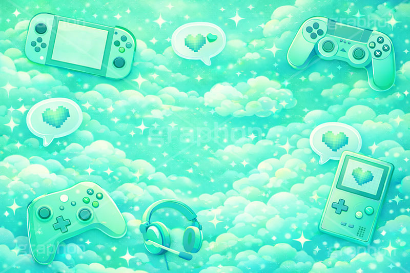 ゲーム実況,ゲーム,ゲーム配信,コントローラー,ゲーム機,携帯ゲーム,携帯ゲーム機,ヘッドセット,ヘッドフォン,ドットハート,吹き出し,フキダシ,ハート,好き,ライブ配信,ライバー,VTuber,配信,ライブ,配信素材,放送,映像,動画,実況,ポップ,ライブ,雲,キラキラ,LIVE,POP,illustration,LIVE,LOVE,game,AI生成素材