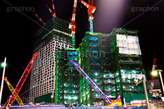 渋谷大工事,渋谷,しぶや,東口,オフィスビル,高層ビル,shibuya,クレーン,重機,建設,解体,crane,building,開発,工事,都市開発,2020,名所,夜景,都会,再開発