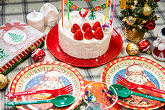 クリスマスケーキ,ケーキ,クリスマスパーティー,クリスマス,パーティー,生クリーム,クリーム,冬,オーナメント,サンタ,サンタクロース,いちご,イチゴ,苺,ツリー,クリスマスツリー,CHRISTMAS,party,winter,cake,cream,Santa,strawberry,フルサイズ撮影