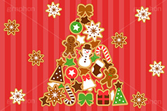 おかしなクリスマス,お菓子,おかし,スイーツ,クッキー,アイシングクッキー,ジンジャーマン,ジンジャークッキー,クリスマス背景,クリスマス,カード,冬,オーナメント,デコレーション,イラスト,クリスマスカード,リボン,雪の結晶,雪だるま,スノーマン,靴下,ソックス,ベル,ツリー,クリスマスツリー,キャンディ,飴,プレゼント,星,スター,star,cookie,ribbon,socks,candle,tree,bell,candy,present,CHRISTMAS,Xmas,ornament