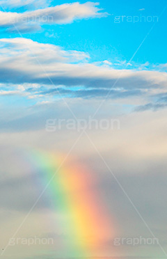 虹,にじ,空,青空,雨上がり,雲,天気,お天気,空/天気,空/雲,sky,rainbow,フルサイズ撮影