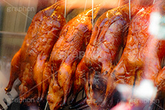 丸焼き,鳥の丸焼き,肉,北京ダック,チキン,ダック,中華,照り,吊る,chicken,フルサイズ撮影