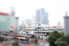 横浜,よこはま,ヨコハマ,神奈川,駅,JR,駅前,ロータリー,工事,バス,乗り場,タクシー,開発