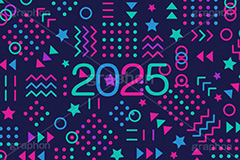 2025年号デザイン,ポップ柄,ポップ背景,西暦,年号,年賀状,お正月,正月,記事,ニュース,ポップ,デザイン,イメージ,イベント,行事,風習,メッセージ,かわいい,カワイイ,可愛い,POP,news,design,event,message,text,2025