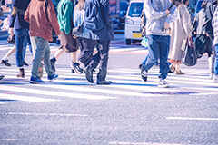 都会の雑踏,雑踏,都会,都心,東京,人混み,混雑,横断歩道,街角,街角スナップ,交差点,混む,人々,渡る,歩く,通勤,通学,足,人物,秋,autumn,フルサイズ撮影