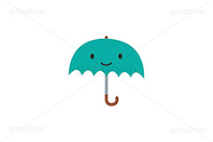 傘くん,傘,雨傘,雨,天気,お天気,天候,空,天気予報,マーク,キャラクター,イラスト,ポップ,可愛い,かわいい,カワイイ,挿絵,挿し絵,日常キャラクターズ,character,illustration,mark,weather,umbrella