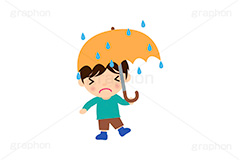 雨の日,雨,傘,天気,泣く,天気,こども,子供,キッズ,男の子,キッズ,ボーイ,家族,人物,キャラクター,イラスト,可愛い,かわいい,カワイイ,挿絵,挿し絵,character,kids,boy,llustration