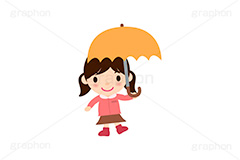 雨の日,雨,傘,天気,天気,こども,子供,キッズ,女の子,キッズ,ガール,家族,人物,キャラクター,イラスト,可愛い,かわいい,カワイイ,挿絵,挿し絵,character,kids,girl,illustration