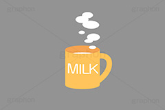 ホットミルク,ミルク,牛乳,乳製品,ホット,温かい,湯気,マグカップ,ドリンク,飲み物,飲料,挿絵,挿し絵,milk,japan,drink