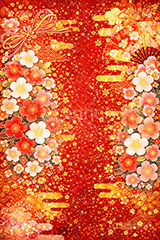 和柄背景,年賀,年賀状,お正月,正月,和柄,花柄,和,和風,雲,派手,豪華,ひな祭り,雛祭り,ひなまつり,おめでたい,event,japan