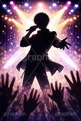 アイドル,イケメン,ライブステージ,ステージ,推し,推し活,舞台,ライブ,ライヴ,コンサート,シアター,ホール,背景,照明,音楽,主役,人物,ミュージック,ライト,スポットライト,イラスト,illustration,light,frame,hall,theater,live,stage,music