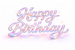 HappyBirthday,ハッピーバースデー,ガラス,宝石,クリスタル,誕生日,お祝い,アニバーサリー,イベント,行事,きれい,綺麗,かわいい,カワイイ,可愛い,メッセージ,テキスト,message,text,event,anniversary,jewel,glass