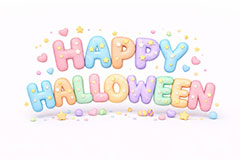 HappyHalloween,ハッピーハロウィン,ハロウィン,ハロウィーン,カボチャ,パンプキン,ジャックオランタン,ジャックオーランタン,おばけ,オバケ,ゴースト,キャンディ,骸骨,ガイコツ,コウモリ,蝙蝠,魔女,帽子,クレイ,クレイアート,ねんど,粘土,虹,星,レインボー,ポップ,かわいい,カワイイ,可愛い,メッセージ,テキスト,message,text,POP,event,anniversary,clay,rainbow,halloween