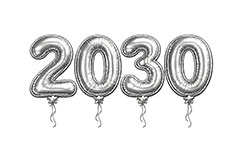 2030(バルーン),年号,西暦,バルーン,風船,パーティー,パーティ,飾り,装飾,デコレーション,年賀状,お正月,正月,年明け,新年,ニューイヤー,アニバーサリー,イベント,行事,ポップ,メッセージ,テキスト,message,text,POP,event,anniversary,balloon,2030