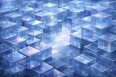 キューブワールド,キューブ,ワールド,アクリル,透明,透け,立体,立方体,箱,未来,近未来,デジタル,不思議,cube,box,digital,future,AI生成素材