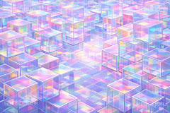 キューブワールド,キューブ,ワールド,アクリル,透明,透け,立体,立方体,箱,未来,近未来,デジタル,不思議,cube,box,digital,future,AI生成素材