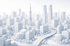 シンプル都会,ワールド,タワー,クレイアート,クレイ,ねんど,粘土,模型,立体,未来,近未来,都会,都市,街,ビル,future,city,building,tower,clay,AI生成素材