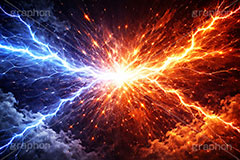 VS稲妻,VS,稲妻,雷,バーサス,バトル,サンダー,格闘,戦い,争い,戦闘,勝利,勝敗,結果,バチバチ,ビリビリ,クール,かっこいい,痺れ,背景,battle,thunder,cool