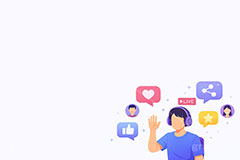 ライブ配信,いいね,共有,シェア,お気に入り,グッド,配信,ライバー,インフルエンサー,VTuber,配信,ライブ,ゲーム実況,コメント欄,コメント,チャット,ヘッドホン,ヘッドフォン,放送,映像,動画,実況,配信素材,人物,男性,イラスト,illustration,SNS,PC,live,streamer,good,share,AI生成素材