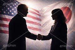 演説,記者会見,会談,握手,合意,友好,スローガン,アピール,マイク,アメリカ,アメリカ合衆国,日本,ジャパン,国旗,旗,国際,公約,宣言,発表,政治,首相,首脳,大統領,代表,経済,選挙,政権,速報,支持率,政策,政権交代,外交,人物,男性,男,女性,女,シルエット,silhouette,government,policies,mic,president,flag,country,america,japan,AI生成素材