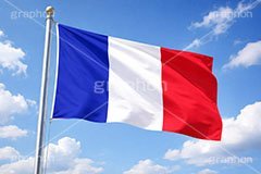 フランスの国旗,フランス,フレンチ,国旗,旗,国際,国,象徴,なびく,シンボル,マーク,青空,宣言,政治,首相,首脳,大統領,経済,選挙,president,flag,country,france,AI生成素材