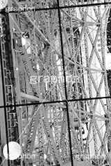 東京タワー展望台,モノクロ,白黒,しろくろ,モノクローム,単色画,単彩画,単色
