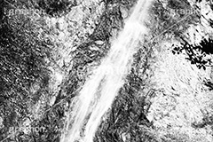 滝,モノクロ,白黒,しろくろ,モノクローム,単色画,単彩画,単色,静岡県,宇嶺の滝