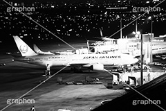 羽田空港,モノクロ,白黒,しろくろ,モノクローム,単色画,単彩画,単色,旅行,旅,travel